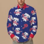 Philadelphia Phillies Men's Slim Fit Long Sleeve Shirt