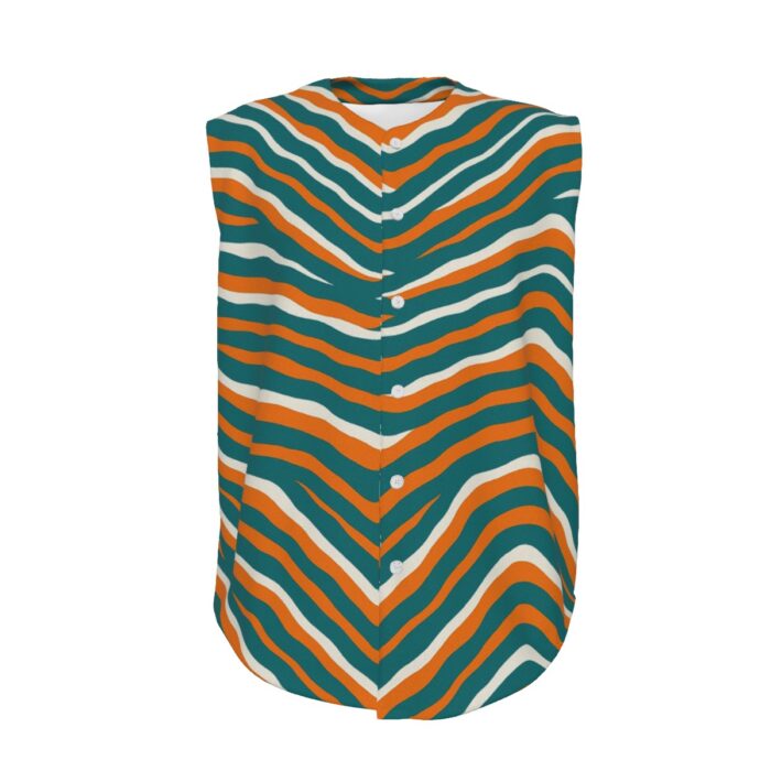 Miami Dolphins Zubaz All-Over Print Men's Sleeveless Jerseys - Image 3