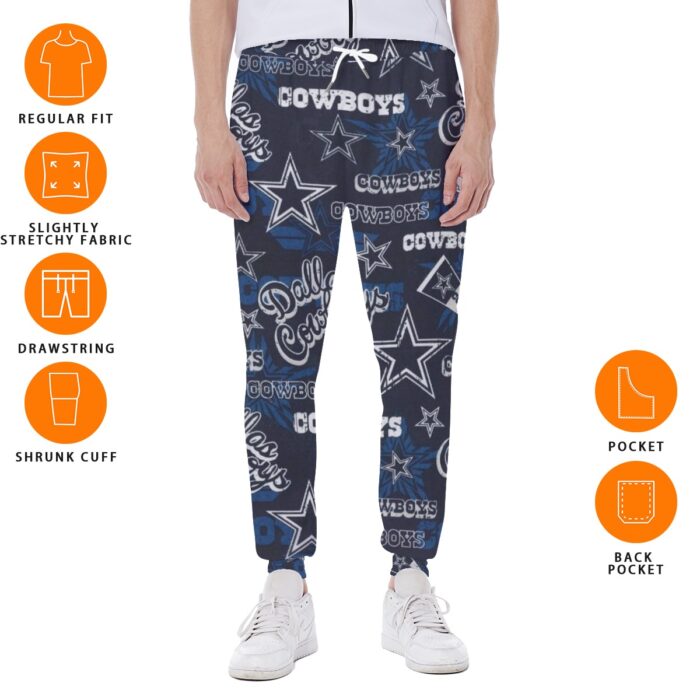 Dallas Cowboys Zubaz All-Over Print Men's Sweatpants - Image 1