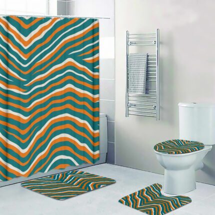 Miami Dolphins Zubaz Four-piece Bathroom