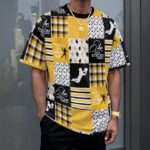 Pittsburgh Steelers All-Over Print Unisex Drop-shoulder T-shirt|180GSM - Image 2