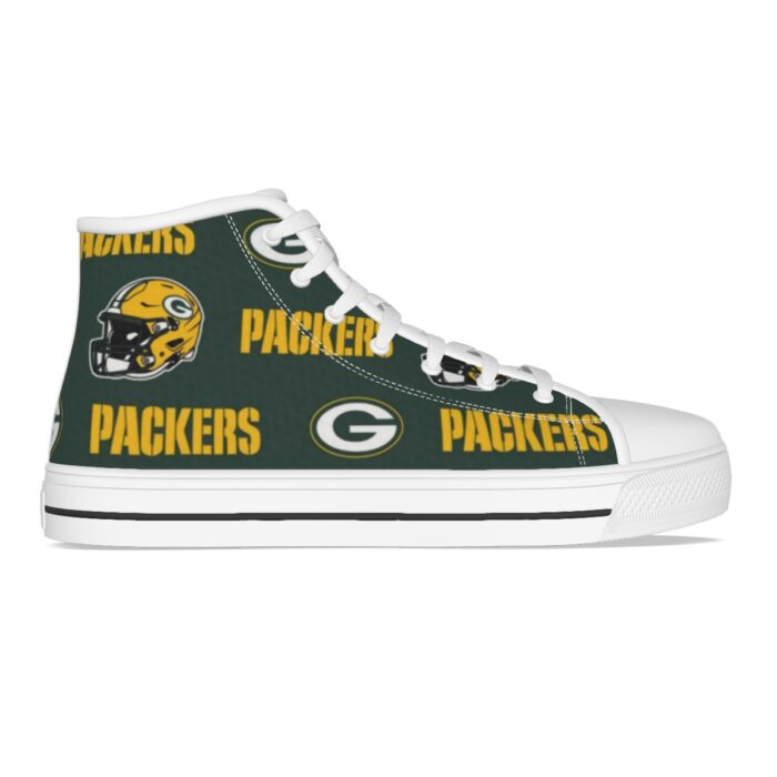 Green Bay Packers Men's Canvas Shoes - Image 4