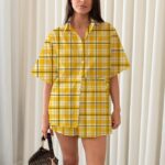 Pittsburgh Steelers All-Over Print Women's Shirt Suit|150GSM