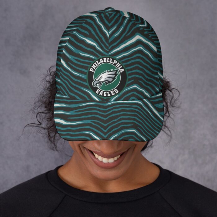 Philadelphia Eagles Zubaz All-Over Print Peaked Cap - Image 2