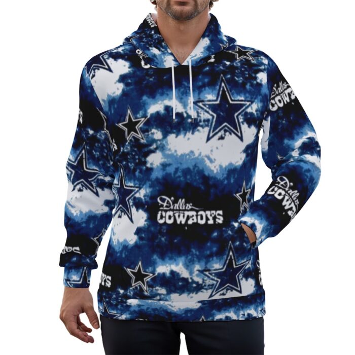 Dallas Cowboys Zubaz Eco-friendly All-Over Print Unisex Pullover Hoodie - Image 3