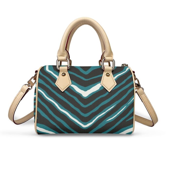 Philadelphia Eagles Zubaz Classic Barrel-Shaped PU Leather Handbag - Image 1