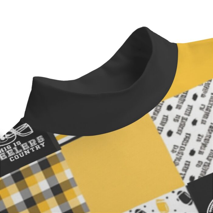 Pittsburgh Steelers Zubaz All-Over Print Unisex Mid-high Collar Drop Shoulder Sweatshirt - Image 1