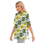 Oregon - Ducks Women's Short Sleeves T-shirt With Hem Split - Image 2