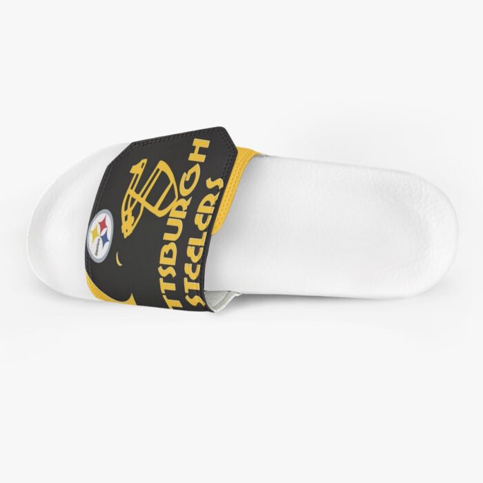 Pittsburgh Steelers Zubaz Men's Velcro Slippers - Image 7