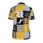 Pittsburgh Steelers All-over Print Men's Polo Shirt with  Zipper