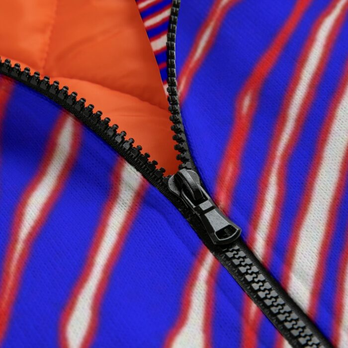 Buffalo Bills Zubaz All-Over Print Unisex Knitted Fleece Lapel Outwear - Image 3