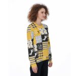 Pittsburgh Steelers Zubaz All-Over Print Women's Loose Sweatshirt - Image 3