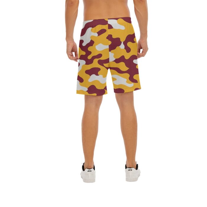 Washington Commanders camo Beach Shorts With Elastic Waist - Image 3