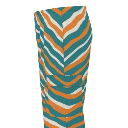 Miami Dolphins Zubaz All-Over Print Men's Cargo Pants|220GSM Birdseye