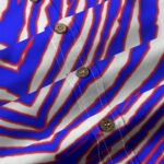 Buffalo Bills Zubaz All-Over Print Men's Casual Lapel Long Sleeve Shirt|125GSM Cotton