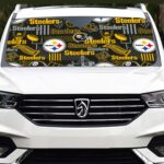 Pittsburgh Steelers Zubaz Windshield Sunshade | 145cm(57.1”)