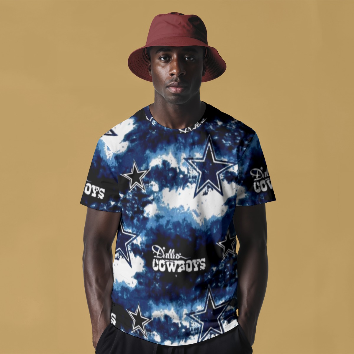 Dallas Cowboys Zubaz All-Over Print Men's O-Neck T-Shirt - Image 2