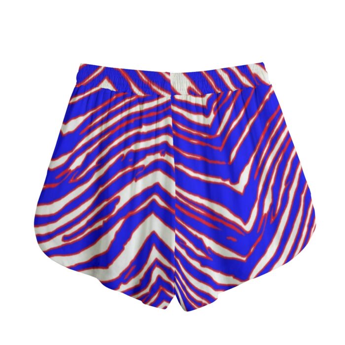 Buffalo Bills Zubaz All-Over Print Women's Shorts With Drawstring | Rayon - Image 2