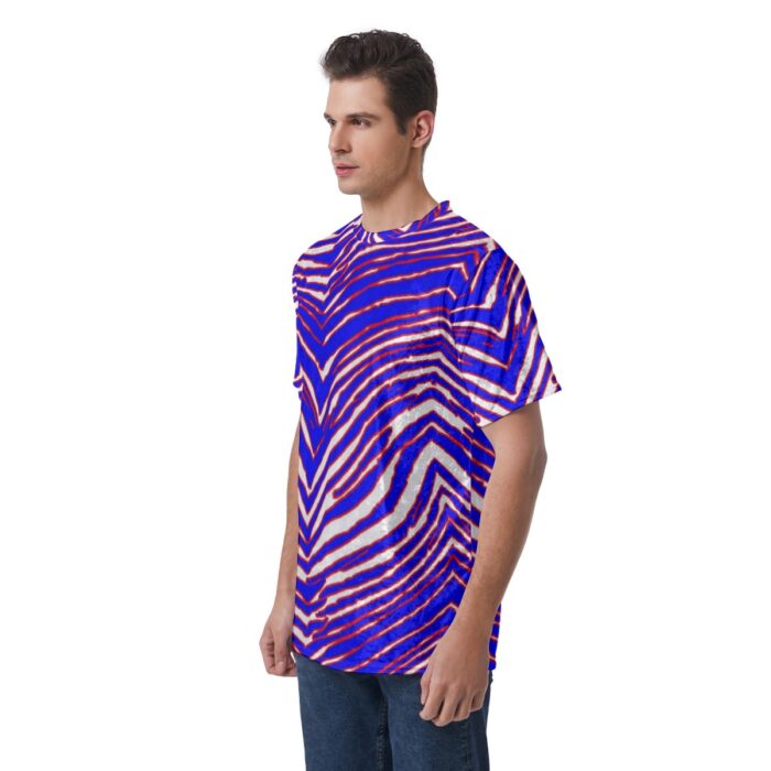 Buffalo Bills Zubaz All-Over Print Men's T-Shirt | Velvet - Image 4