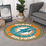 Miami Dolphins Zubaz All-Over Print Thicken foldable door mat