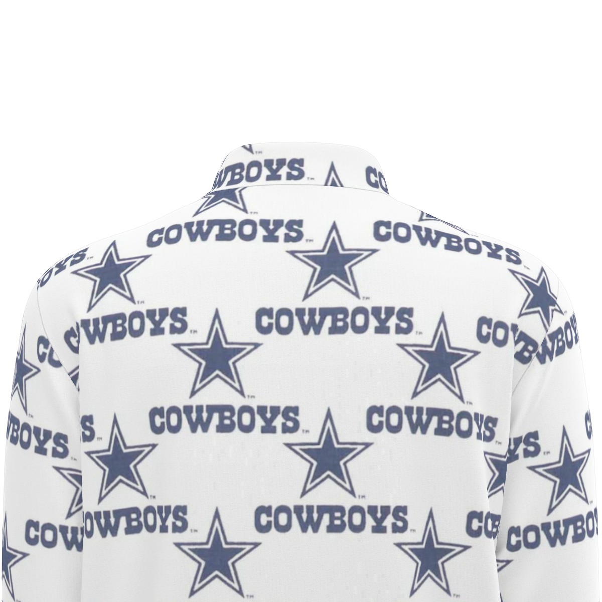 Dallas Cowboys Zubaz All-Over Print Men's Half Zip Pullover - Image 3
