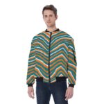 Miami Dolphins Zubaz All-Over Print Men's Bomber Jacket With Sleeve Pocket