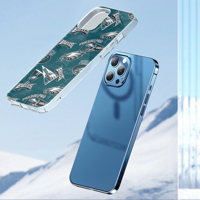 Philadelphia Eagles Zubaz iPhone 14 15 Series Mobile Phone Case | TPU - Image 2