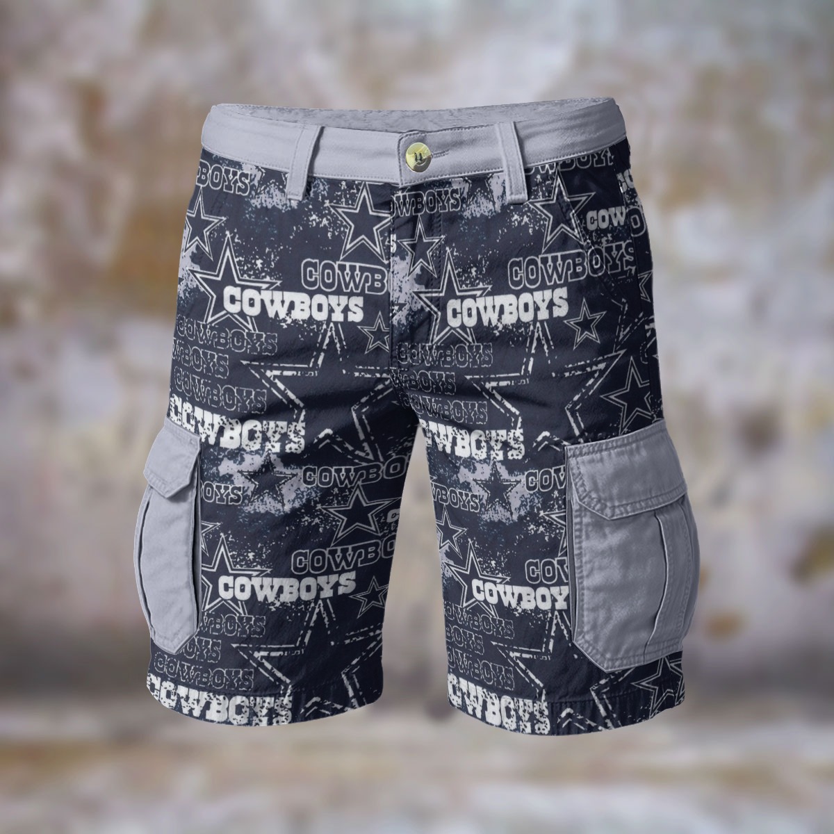 Dallas Cowboys navy Cargo Shorts - Image 2