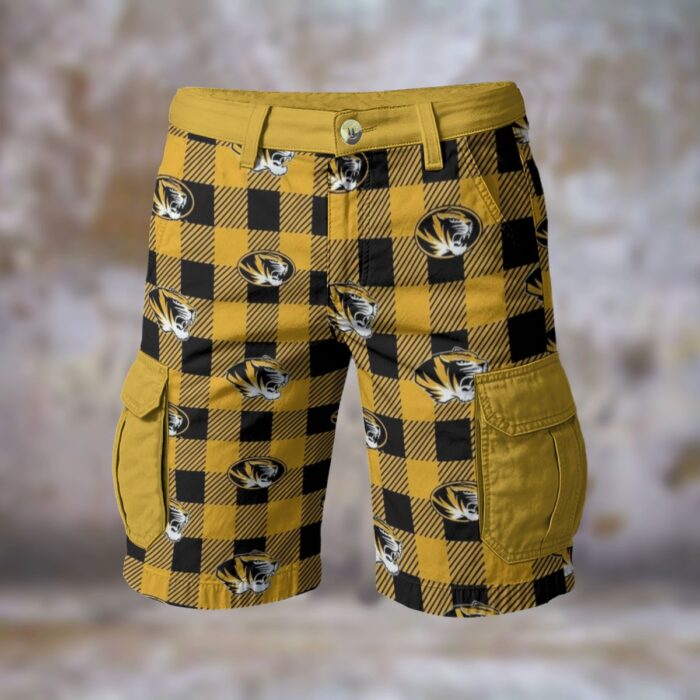 Missouri - Tigers university tartan Cargo Shorts - Image 3