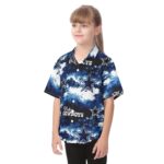 Dallas Cowboys Zubaz All-Over Print Kid's Hawaiian Vacation Shirt - Image 2