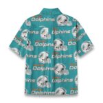 Miami Dolphins Zubaz All-Over Print Children's Shirt With Pocket | 125GSM Cotton - Image 7