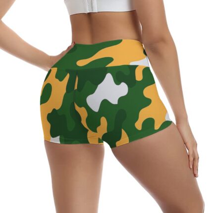 Green Bay Packers All-Over Print Women's Ultra-Short Yoga Shorts
