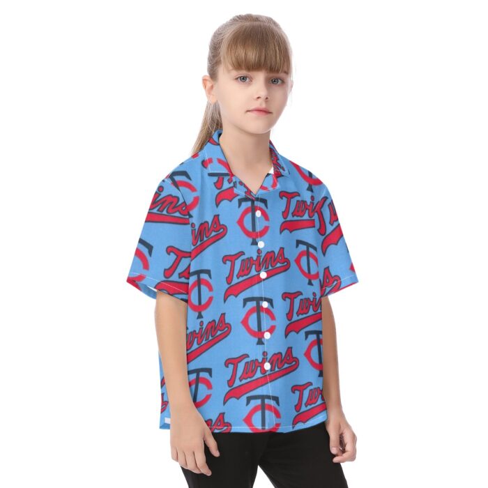 Minnesota Twins Kid's Hawaiian Vacation Shirt - Image 2