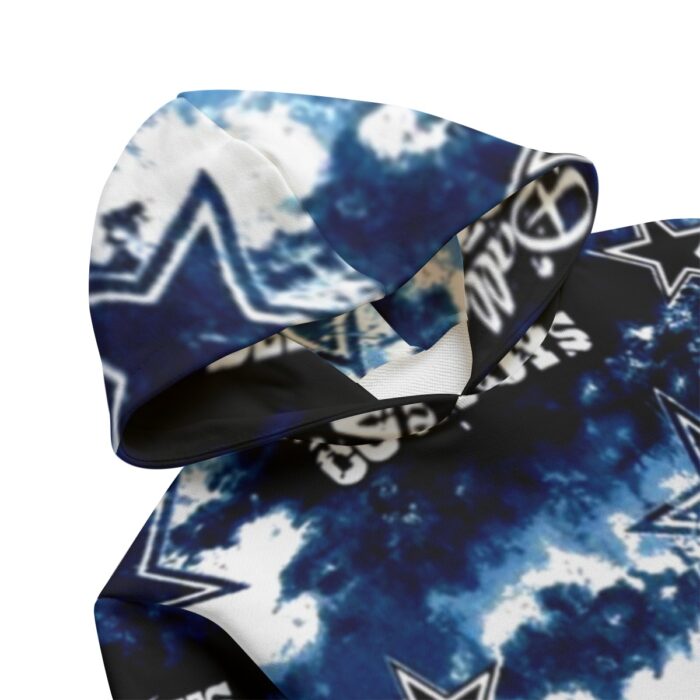 Dallas Cowboys Zubaz All-Over Print Kid's Pullover Hoodie | 310GSM Cotton - Image 2