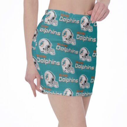 Miami Dolphins Zubaz All-Over Print Hip Skirt