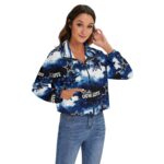 Dallas Cowboys Zubaz All-Over Print Women's Zip Jacket - Image 3