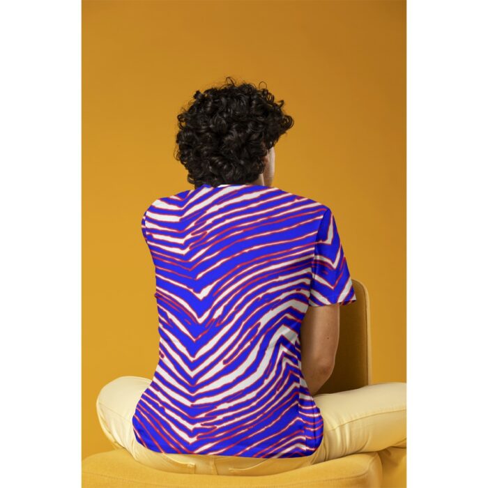 Buffalo Bills Zubaz All-Over Print Men's O-Neck T-Shirt - Image 1