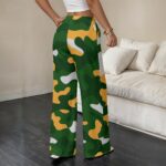 Green Bay Packers All-Over Print Women’s Straight-Leg Casual Pants