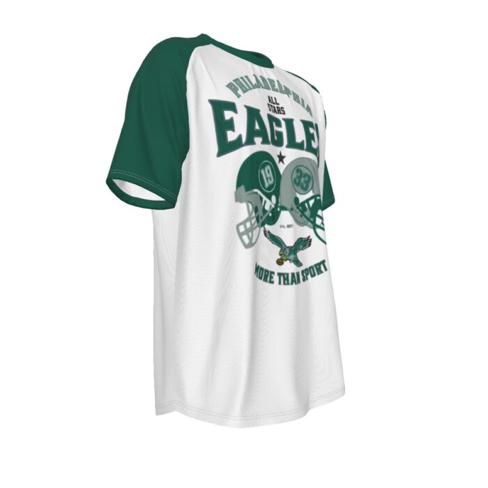 Philadelphia Eagles Zubaz All-Over Print Men's O-neck Short Sleeve T-shirt - Image 3
