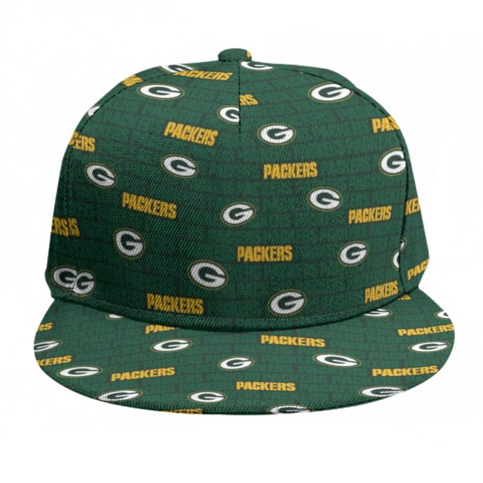 Green Bay Packers Baseball Cap With Flat Brim - Image 3