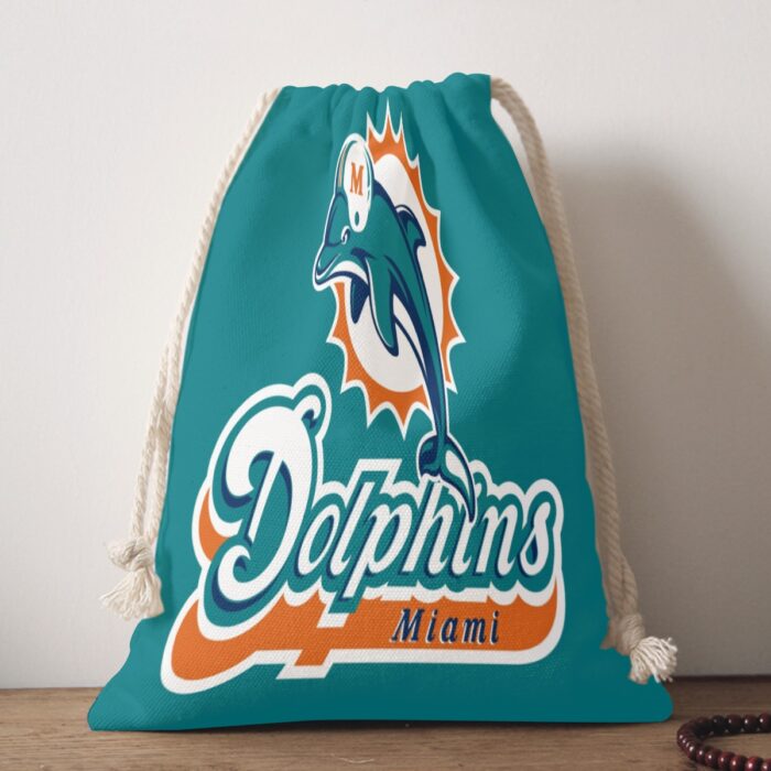 Miami Dolphins Zubaz Double-Side Printing Christmas Bag - Image 4