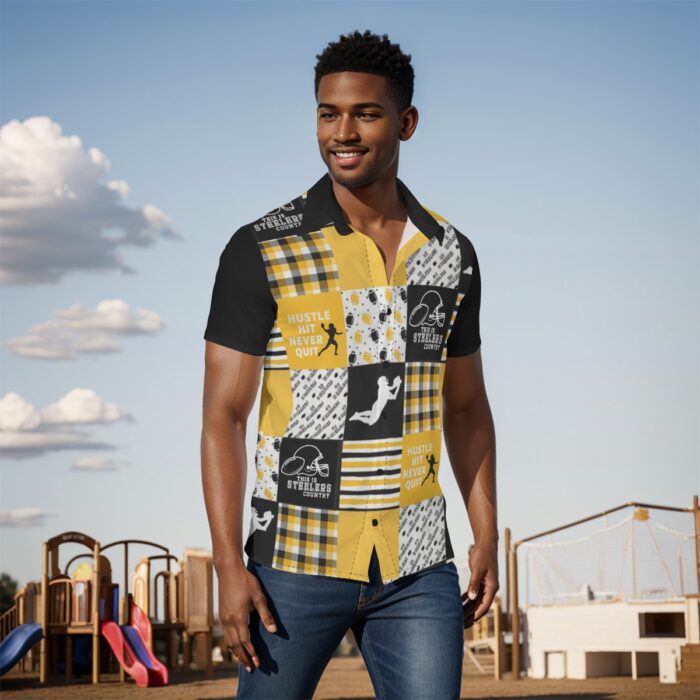 Pittsburgh Steelers All-Over Print Men's Shirt - Image 4