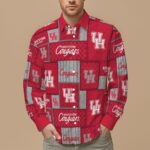 Houston - Cougars Men's Slim Fit Long Sleeve Shirt