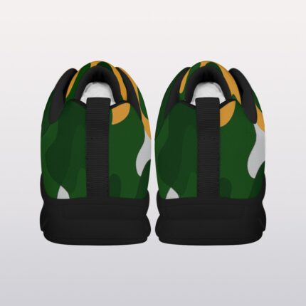 Green Bay Packers All-Over Print Men's Sports Shoes With Black Sole
