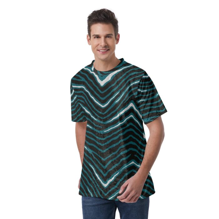 Philadelphia Eagles Zubaz All-Over Print Men's T-Shirt | Velvet - Image 4