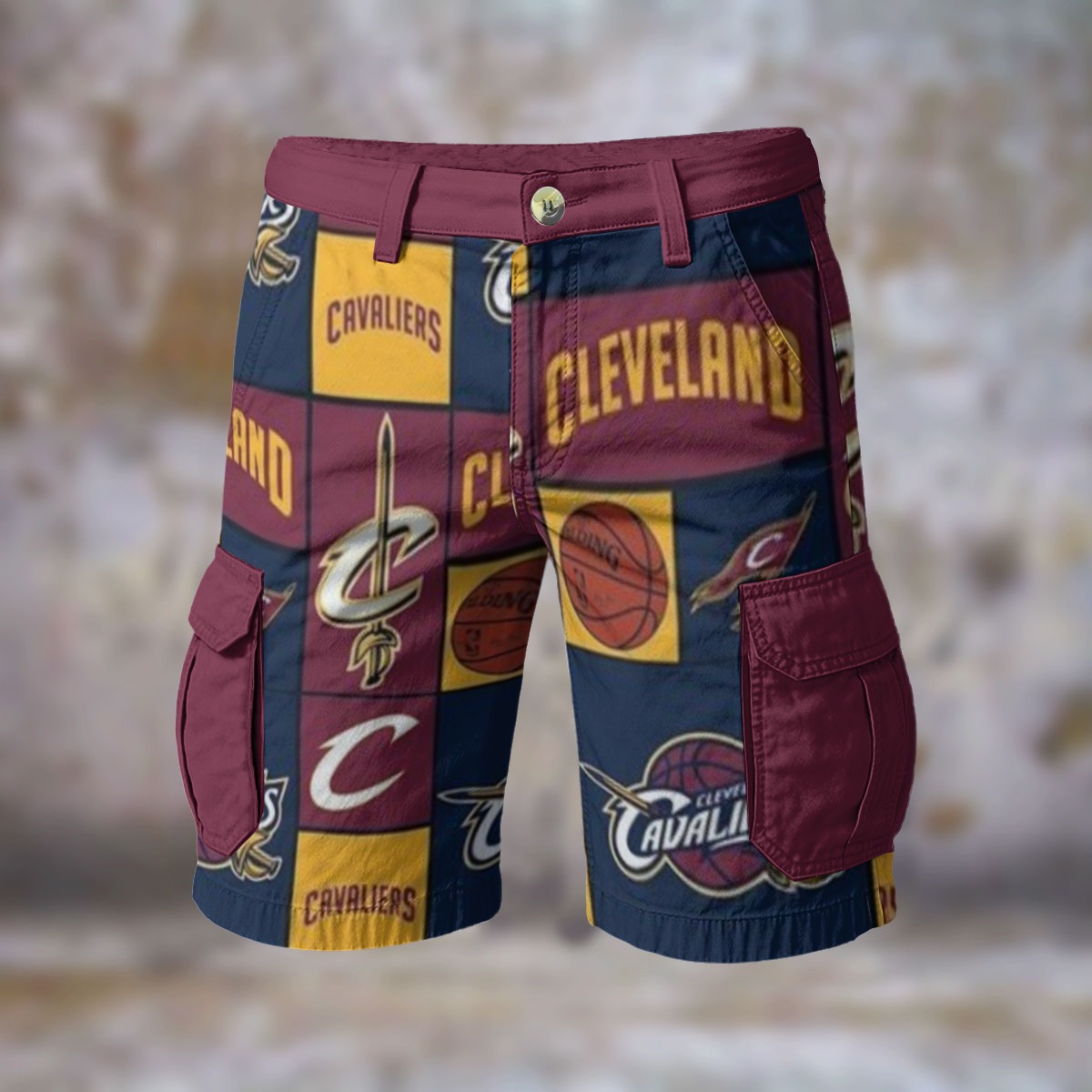 Cleveland Cavaliers Cargo Shorts - Image 2