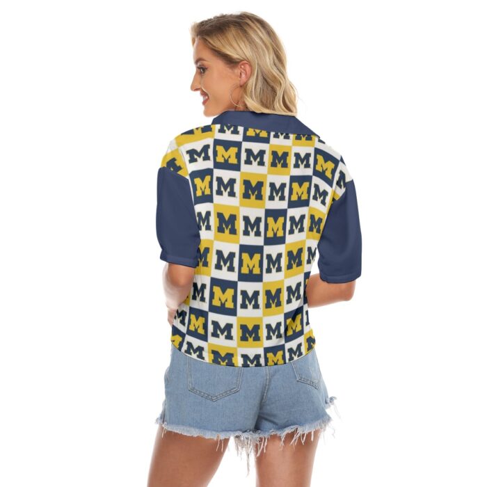 University of Michigan - Wolverines Women's V-neck Shirts - Image 4