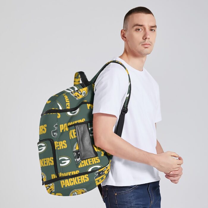 Green Bay Packers All-Over Print Multifunctional Backpack - Image 1