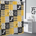Pittsburgh Steelers Zubaz Shower Curtains 150（gsm）