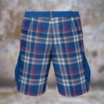 New England Patriots blue tartan Cargo Shorts - Image 3